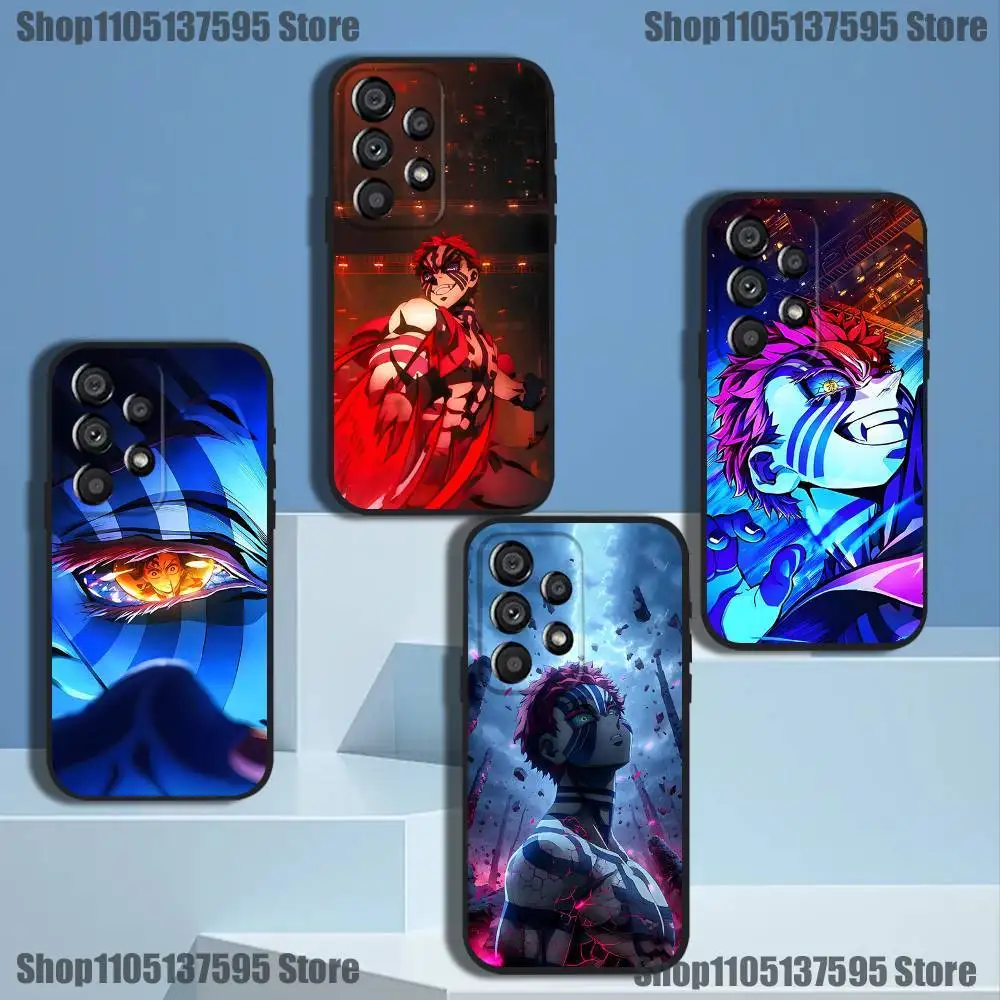 

Anime A-Akaza Phone Case For Samsung Galaxy A20,A21s,A22,A31,A32,A52,A53,A72,73,A80 Soft Black Cover