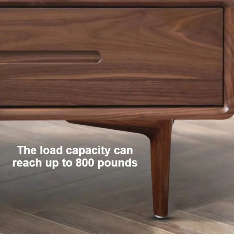 Thickened walnut color cabinet legs Chinese sofa feet furniture feet TV cabinet support legs tea table legs metal