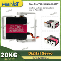 20kg Dual Axis RDS3218MG Digital Servo Metal Gear 180/270 Degree With Long Short  U Mouting For DIY Robots RC Car Truck Model