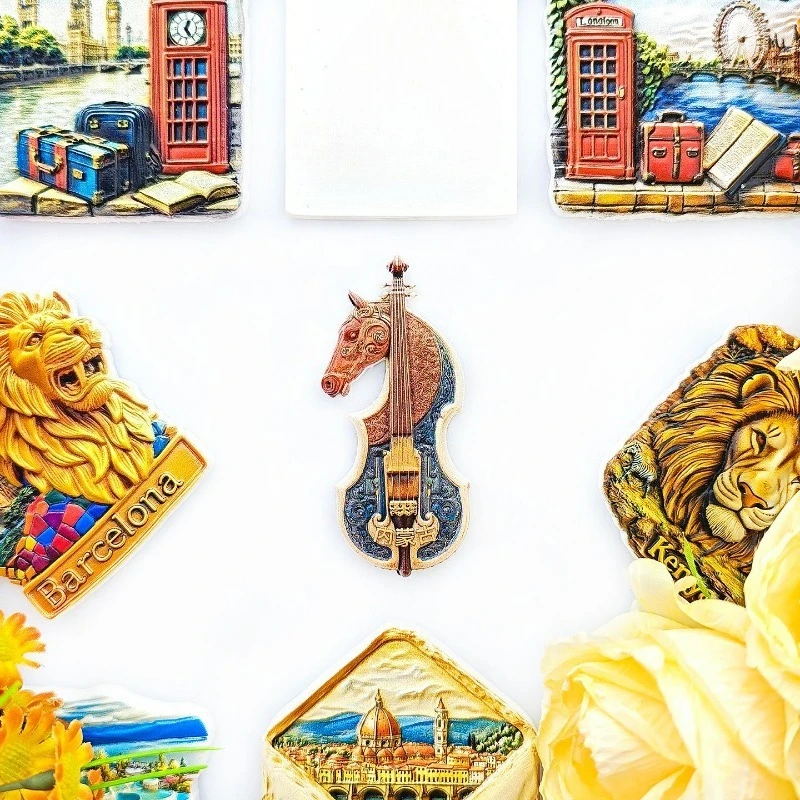 Inner Mongolia Morin Khuur Fridge Magnet - 3D Horsehead Fiddle Souvenir Grassland Culture Decor Unique China Gift