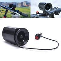 Bicycle Horn Electronic Black Speaker 6 Bike Bell Loud Sounds Ultra Siren Alarm