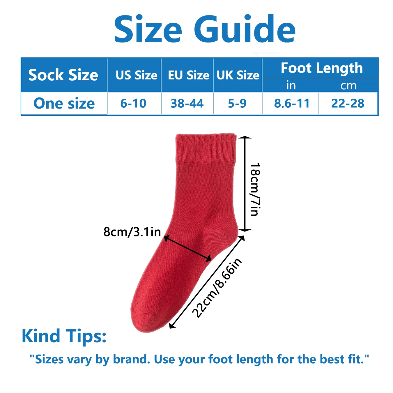 6Pairs Red Unisex Socks for Diabetic Non-Binding Loose-Fit Cotton Crew Socks Comfortable Ventilated Soft for Women All Occasions