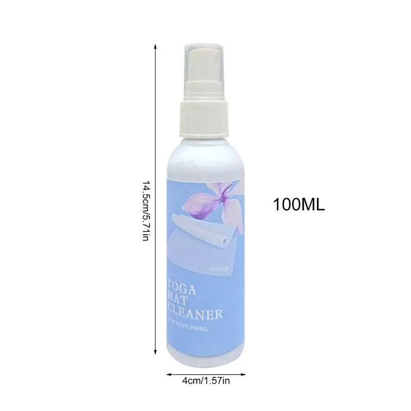 100ml Yoga Mat Cleaner Yoga Mat Cleaning Spray All Purpose Mat Spray Odor Fighter For All Types Of Exercise Or Workout Mats Gym