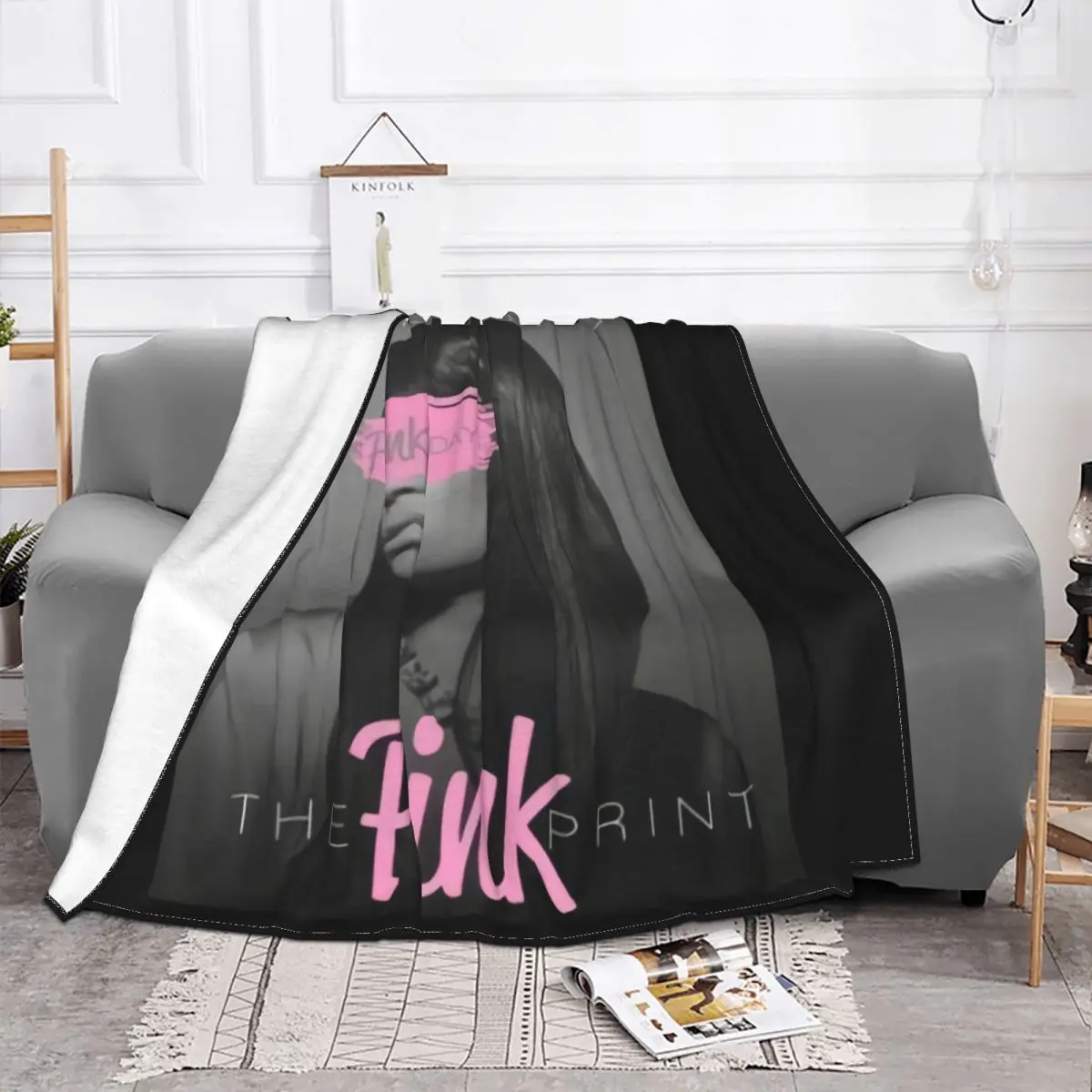 Nicki Minaj The Pinkprint Vinyl Cd Cover Small Medium Large Or Xl Newest Leisure Throw Blanket