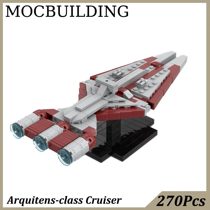 1:1455 Scale Cruiser Model Spaceship with Stand Display Model MOC Building Blocks Toys Birthday Gift Construction Toy