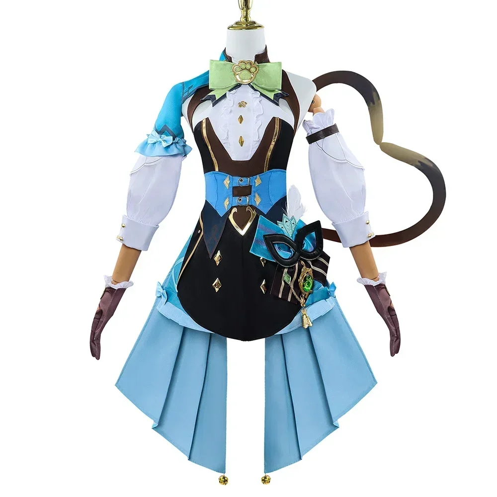 New 2025 Game Genshin Impact Kirara Cosplay Costume Women Dress Lolita Uniform Full Set Carnival Party Clothes Outfit