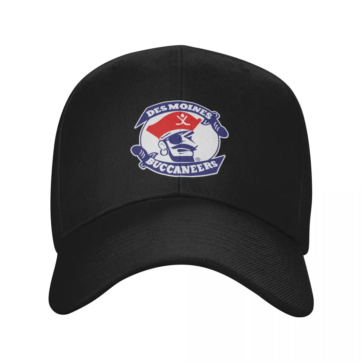 des moines buccaneers hockey Baseball Cap fishing hat Wild Ball Hat Boy Child Women's