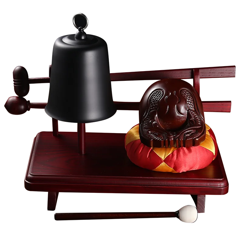 Decoration Di Zhong Wall Clock Black Portable Bell Copper Bell Temple Temple Knock