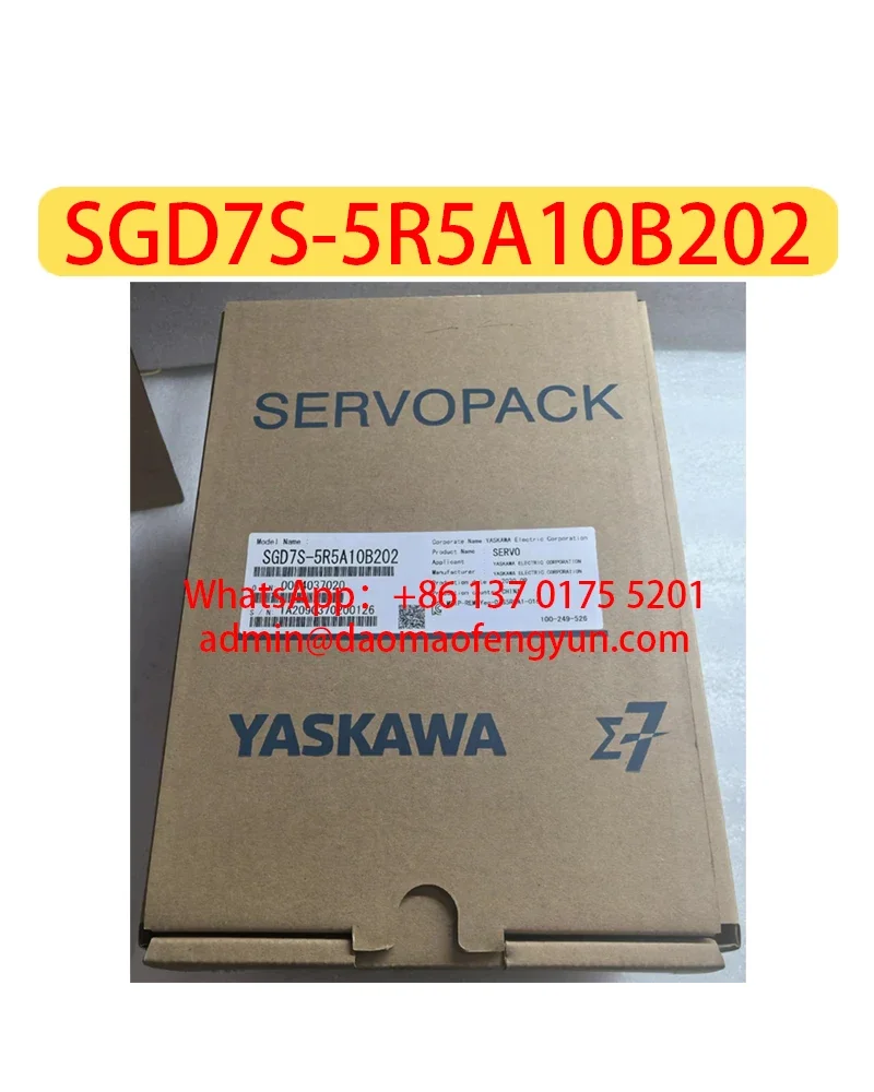

SGD7S-5R5A10B202 Brand New Servo Drive SGD7S 5R5A10B202