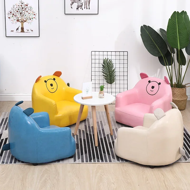 Children's sofa, animal sofa seats, cartoon kids sit on small sofa, women's back chair, reading corner, stool, princess