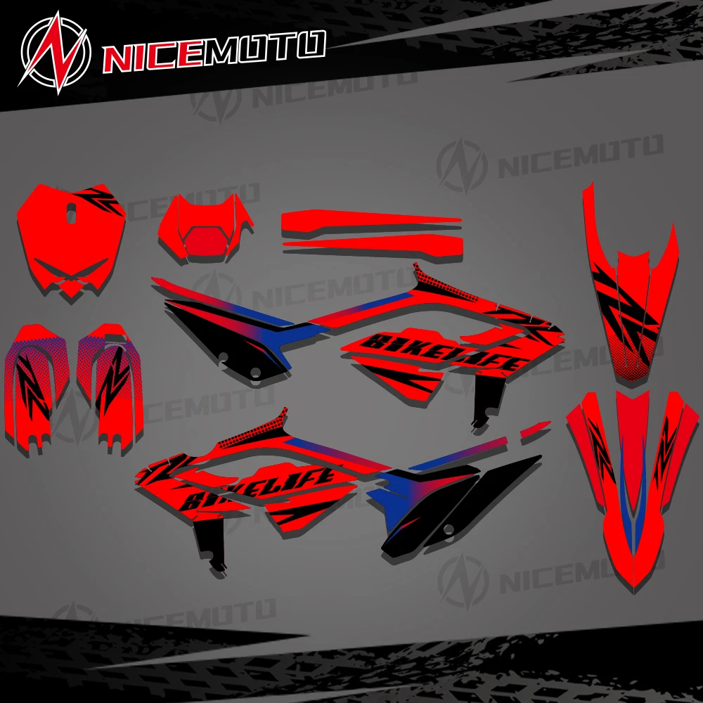 Custom Team Graphic Decal & Sticker Kit For BETA 2023 2024 RR 125 200 250 300RR 350 390 430 480