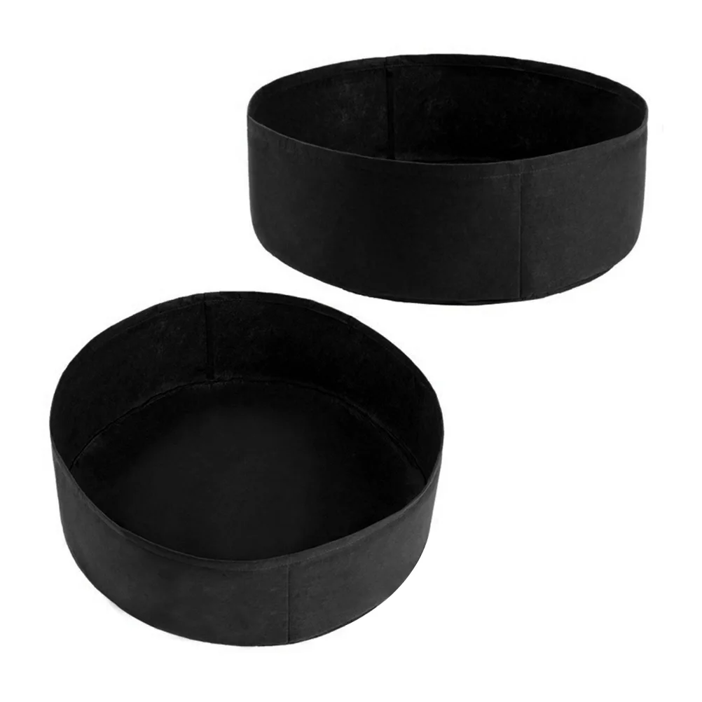

1pc Plant Grow Bag Felt Material Lightweight Eco-friendly Non-toxic Big Pocket Gardening Reusable Water Retention