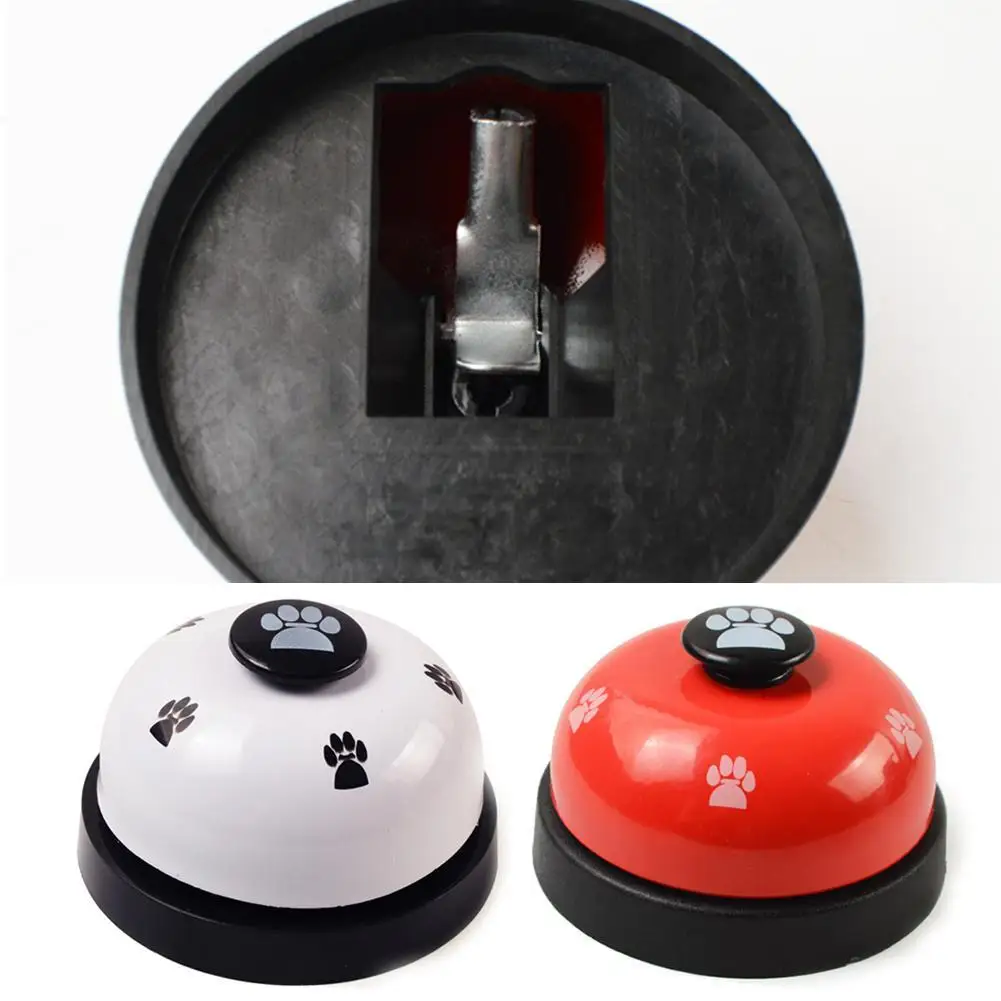 Pet Toys Bell for Dogs Cat Training Interactive Toy Called Dinner Small Bells Footprint Ring Trainer Feeding Reminder For Teddy