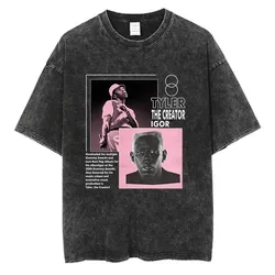 Tyler The Creator Graphic T Shirt Fashion Hip Hop Men Women Streetwear Quality Cotton Vintage Oversized Black Short Sleeve Tees