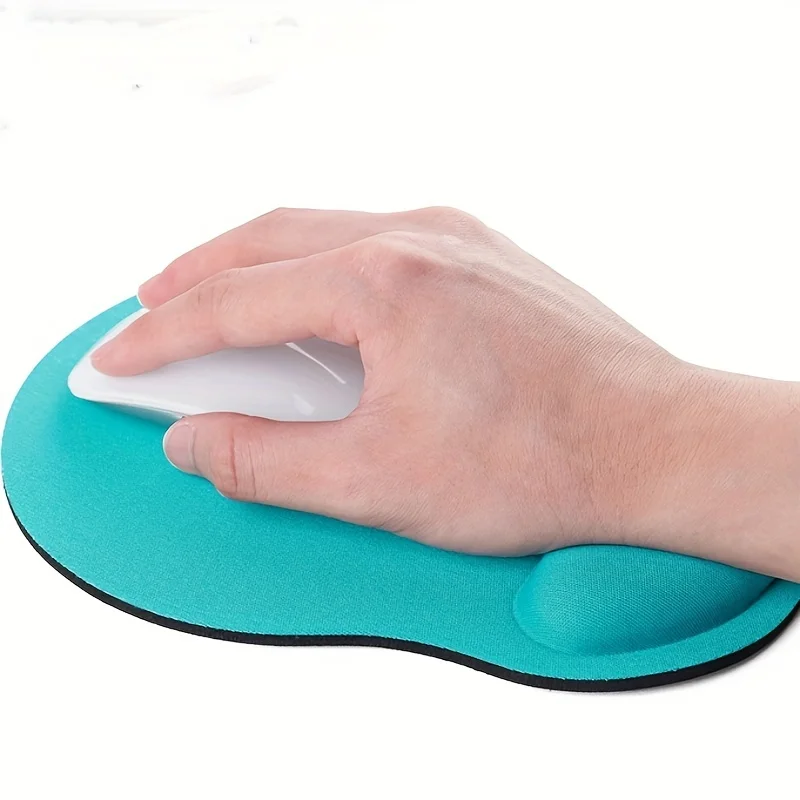 1/2 Pack Solid Color Wrist Rest Mouse Pad, Thickened Sponge, Comfortable and Lightweight Mouse Hand Rest Pad, Computer Office Mouse Pad, Lightweight Memory Foam Wrist Pad, Non-Slip, Wear-Resistant, Skin-Friendly, Comfo