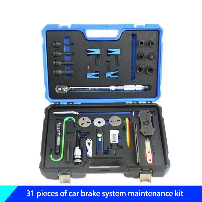 31 Pieces Of Car Brake System Maintenance Kit High End Brake System Disassembly And Assembly Kit Car Brake Pad Maintenance