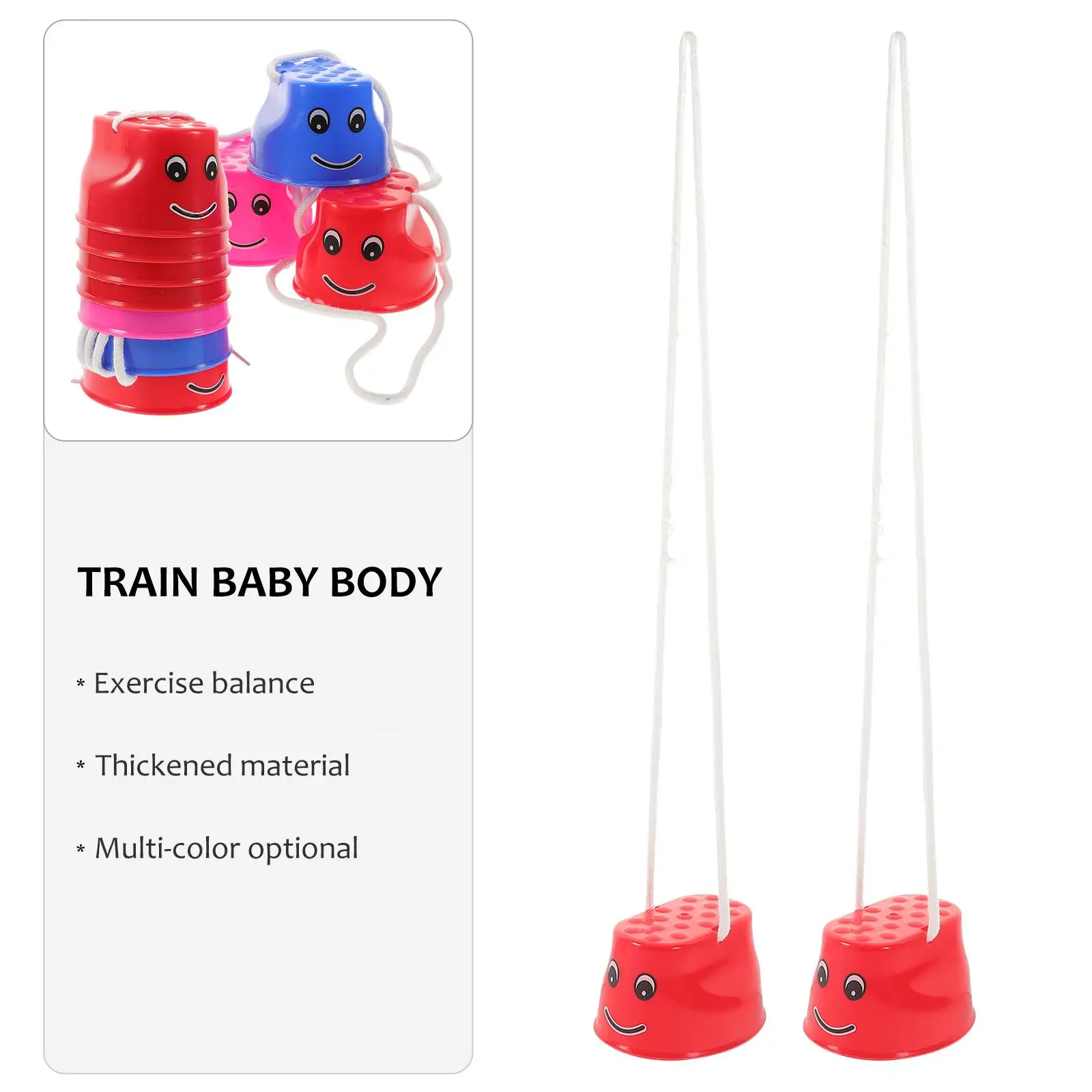 5 Pairs Toy Set Stilt Shoes Toddler Outdoor Toys Kids Balancing Plastic Sports Stilts Plaything