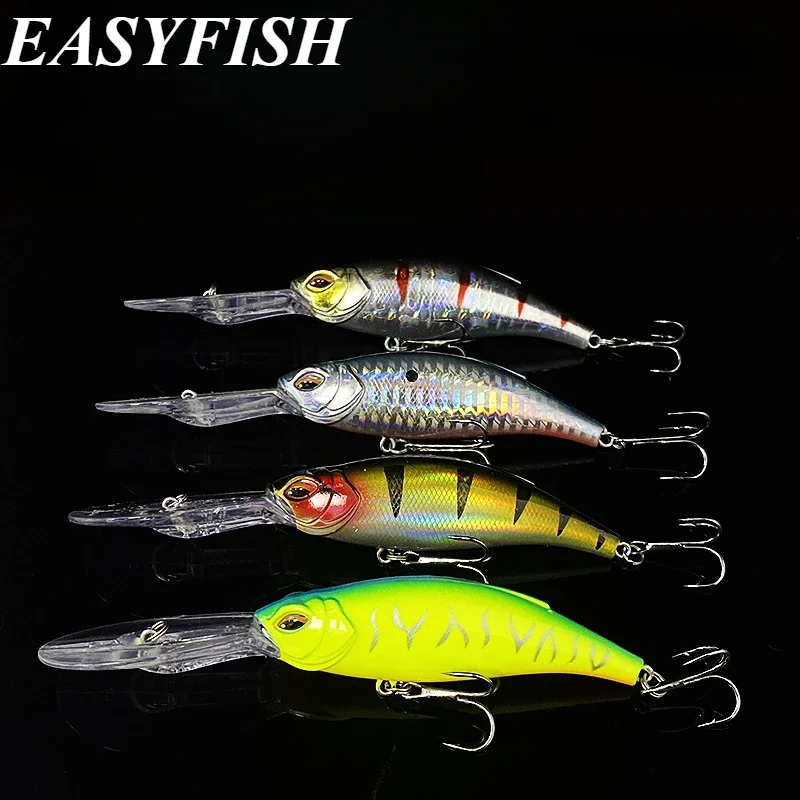 3D Fish Eye Imitation Long Casting Floating Mino Lua Fake Bait 85mm/17.5g 3x Reinforced Sanbon Hooks High Quality Hand Painted