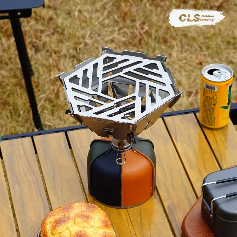 

CLSpider Stove Black Spider Folding Card Stove Camping Tableware Camping Kitchenware Camping Barbecue Stove Gas Stove