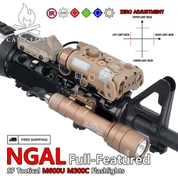 WADSN tactics NGAL Red Green Blue Indicator Surefir M300C M600U Hunting Scout Light With AXON Dual Control Switch