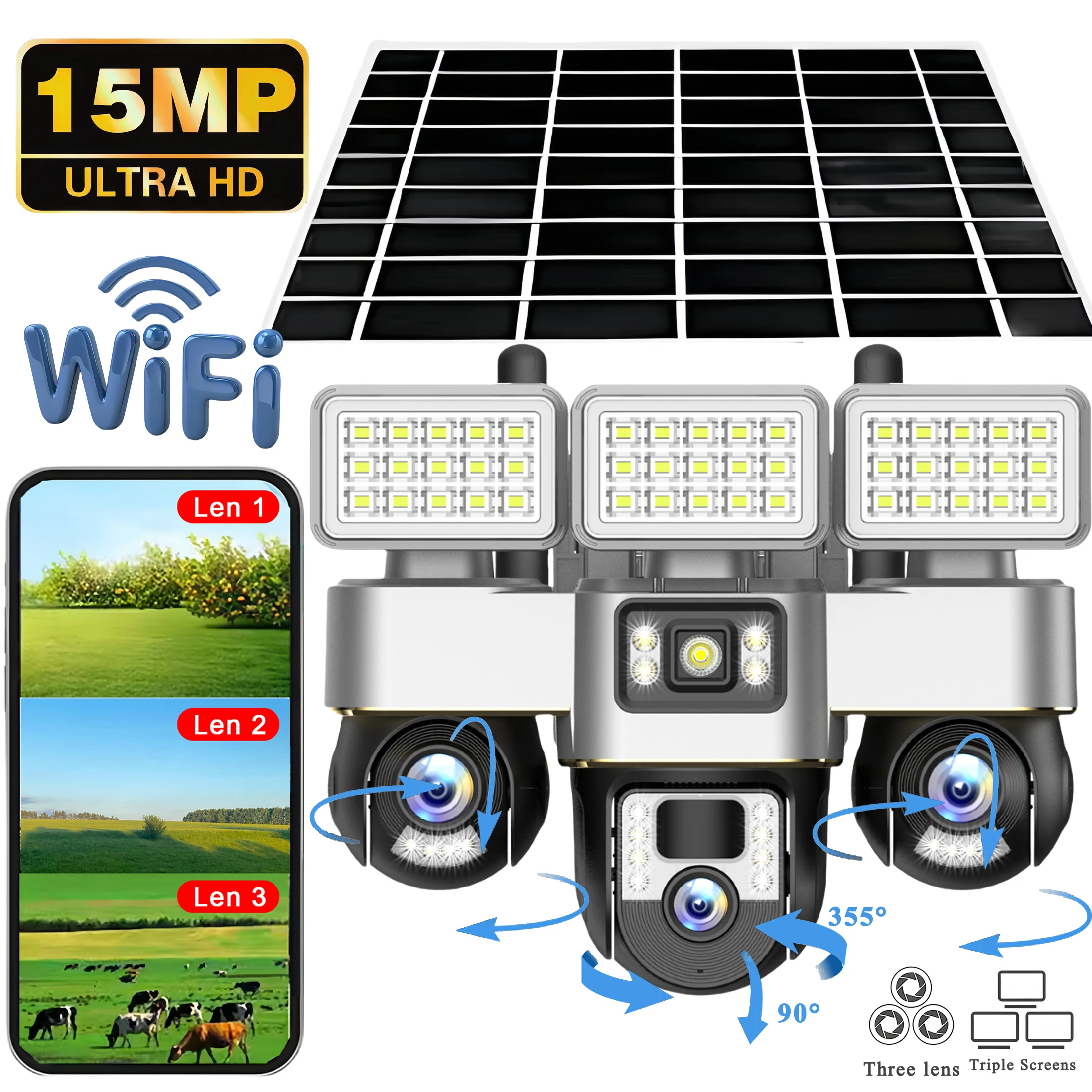 15MP Wifi Solar Cam… - image