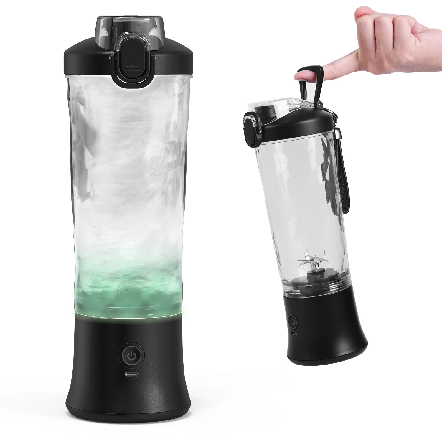 New Portable Blender 600ML Electric Juicer Fruit Mixers 4000mAh USB Rechargeable Smoothie Mini Blender Personal Juicer colorful