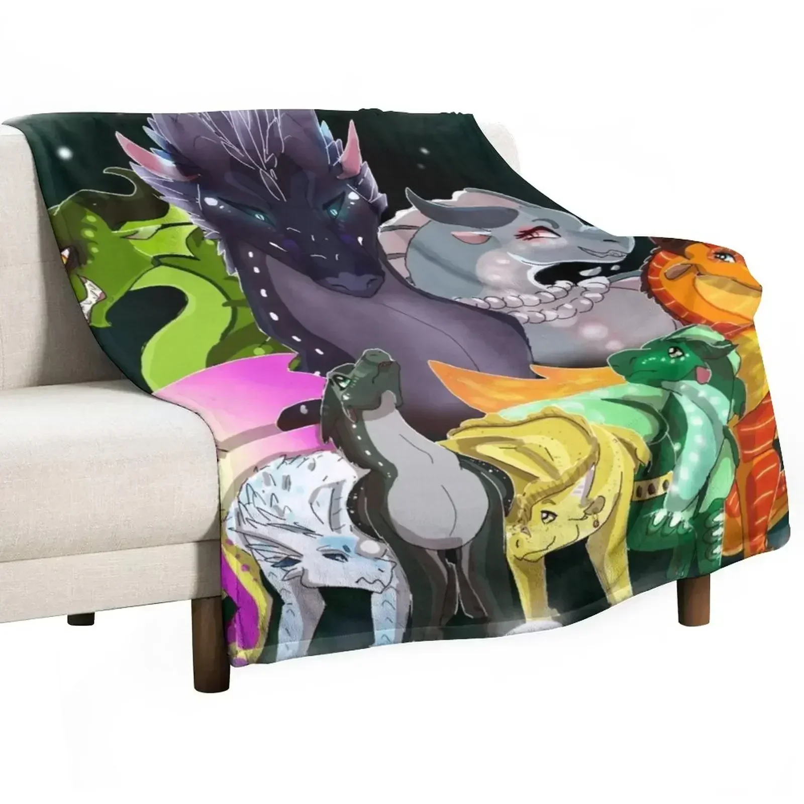 Wings of Fire Throw Blanket for winter Sofa Quilt Shaggy Bed Fashionable Decorative Beds for sofa Blankets