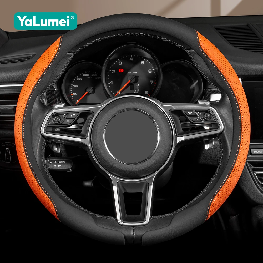 

For Chevrolet Captiva Onix Cruze Camaro Volt Bolt Trax Malibu Tahoe Equinox Aveo Lacetti Car Steering Wheel Cover Accessories