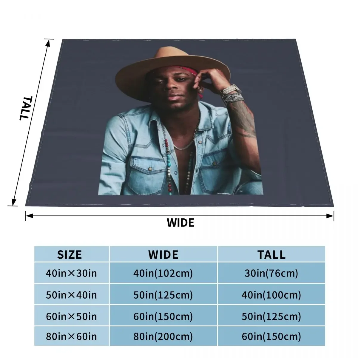 Jimmie Allen Throw Blanket valentine gift ideas Personalized Gift Designers Blankets