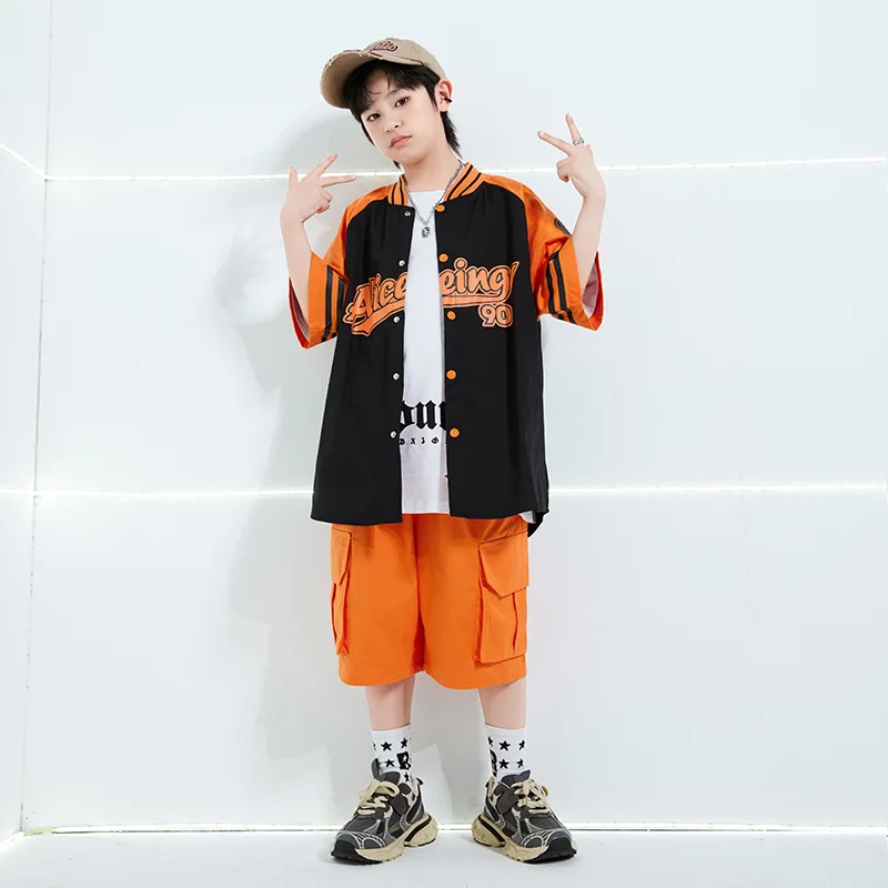 Kinder HipHop Outfit HipHop Outfit Jungen HipHop Mantel Outfit Blast Street Jazz Laufsteg Sommer Marke