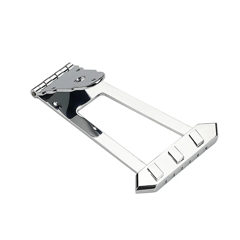 

Круглый серебряный мост для джазовой гитары с регулируемой высотой для аксессуаров для гитары