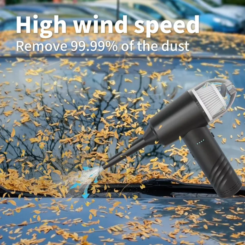 Airo Electric Car Battery-Powered Cordless Handheld Vacuum Cleaner HEPA Filter 7000Pa Suction Portable Blower for Home Car view 4