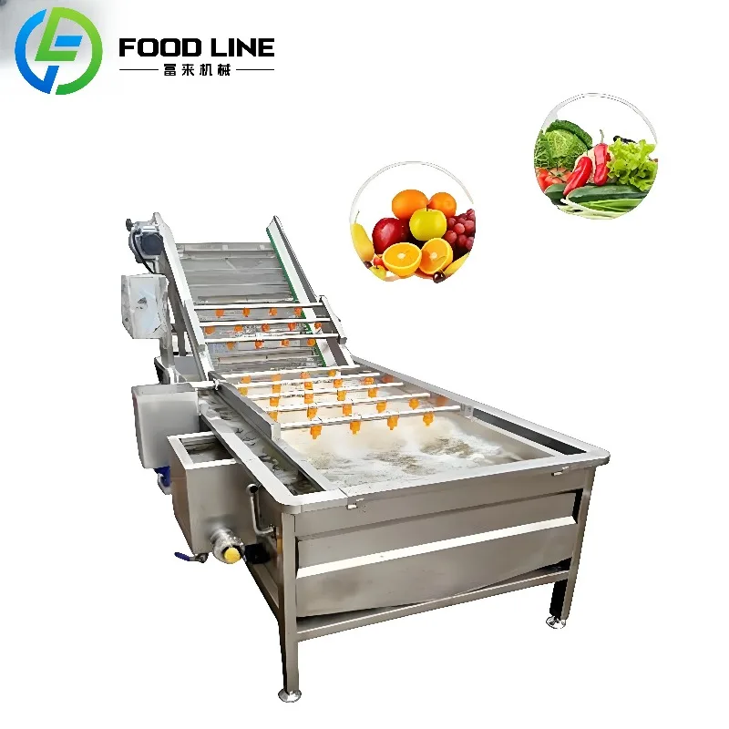 

Industrial Commercial Electric Fruit Air Bubble Washer Apple Dates Orange Cleaning Tomato Vegetables Potato Washing Machine