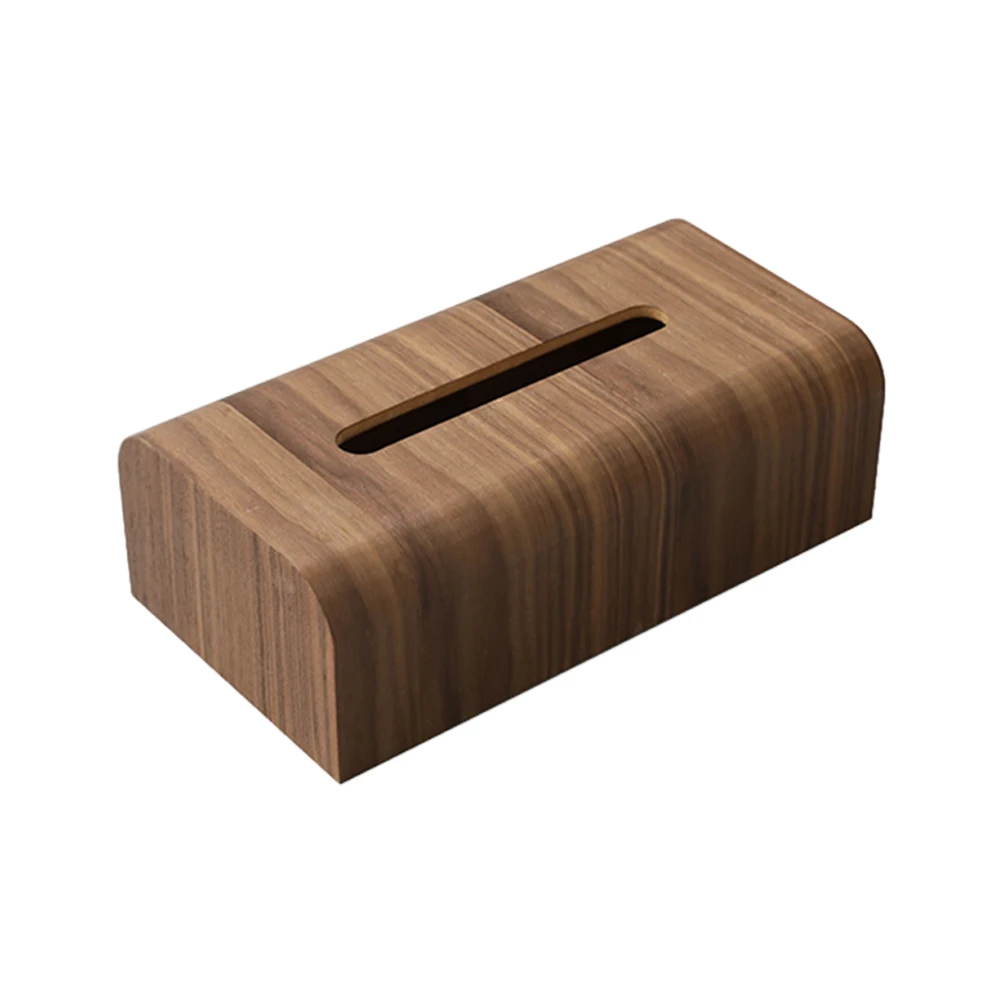 

Walnut wood tissue box home paper table creative desktop storage box simple fashion living room tissue box