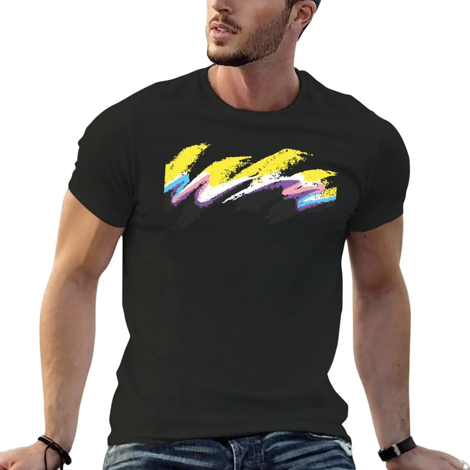 

Nonbinary Trans Pride T-Shirt graphic t shirts street wear plain korean fashion men clothes