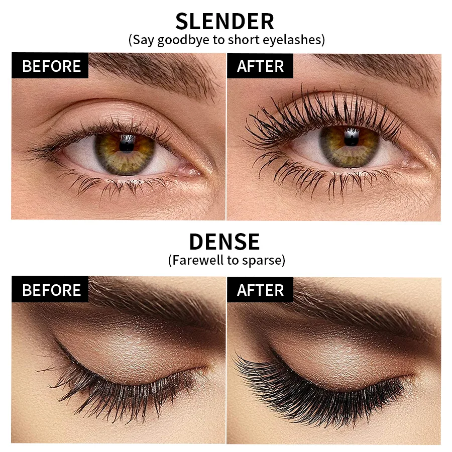 고품질 메이크업 마스카라 방수 롱래쉬 컬링 연장 더블 익스텐션 블랙 화이트 마스카라 화장품