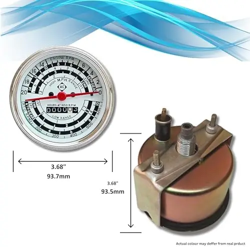 

Allis Chalmers Tractor Gauge Set - Tach, Fuel, Oil, Temp, Amp - Fits 170-220 Models - Replaces 70200197, 70240988