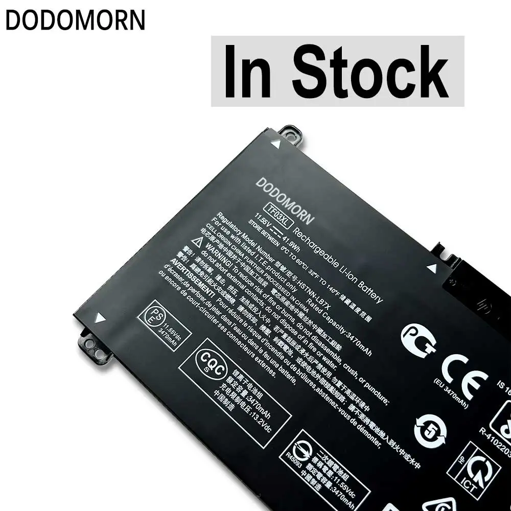 Dodomorn Tf03xl Laptop Accu Voor Hp Pavilion 14-bf 15-cc 15-Cd 17-ar 17-ar007ca 17-ar050wm HSTNN-UB7J 920046-541tpn-q188 41wh