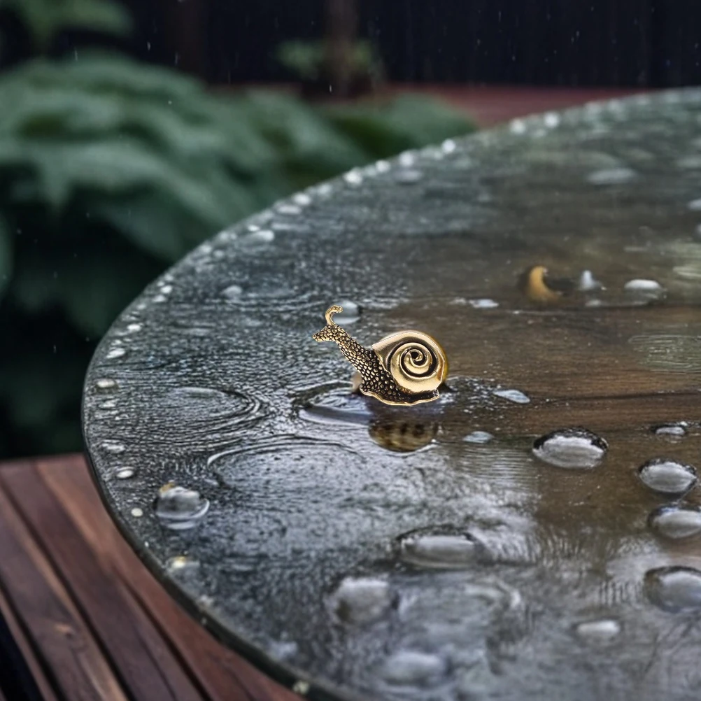 

3 Pcs Copper Snail Statue Figurines Home Decor Garden Figures Outdoor Statues for Animal