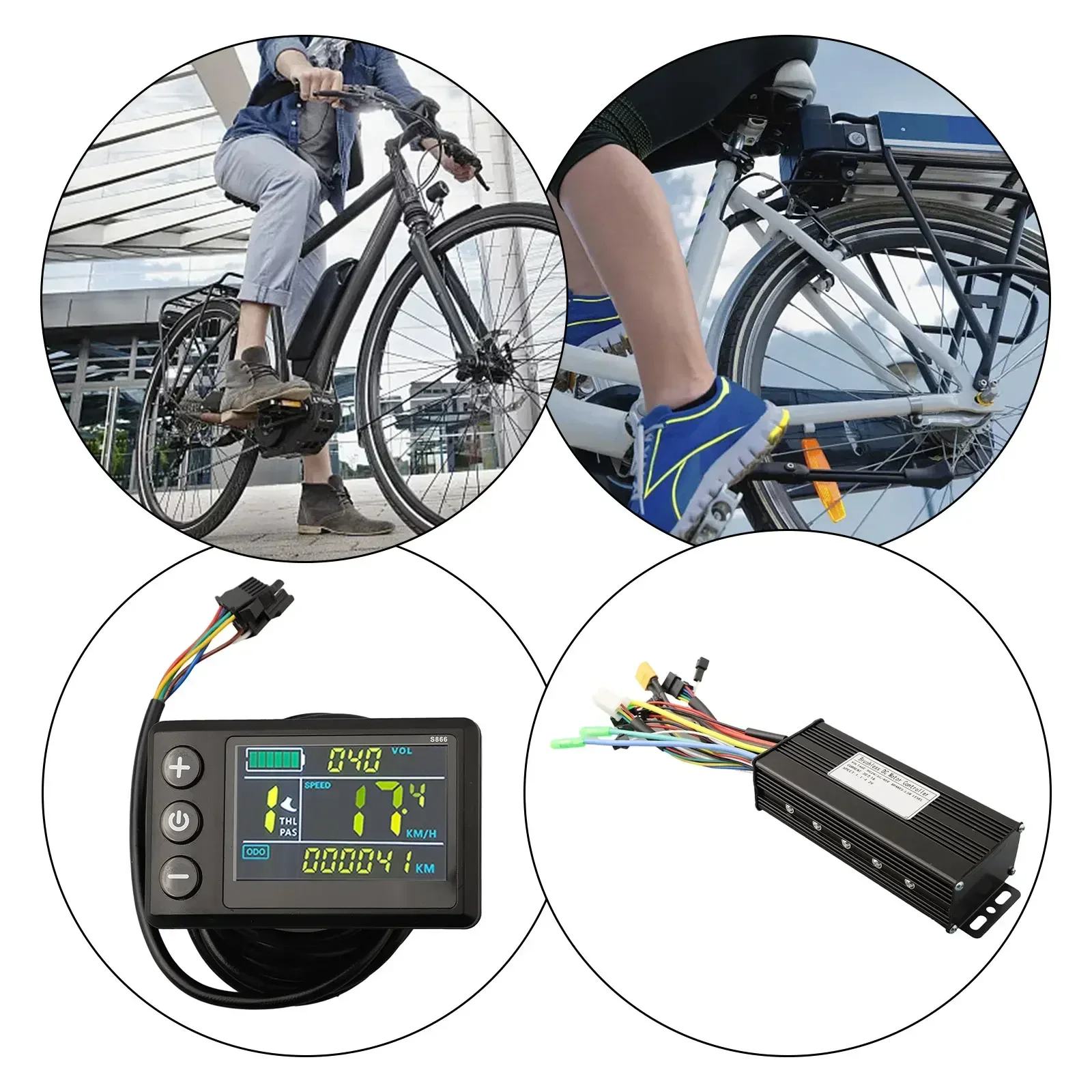 

Instrument Motor XT Plug W Power Battery Safety Colour V Electric Bike Controller Voltage Insulating LCD S Screen Instrument