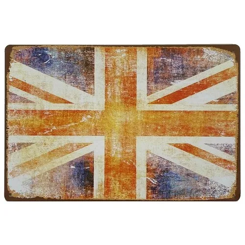 Union Jack Tin Sign  - Petrol Oil Garage Man Cave --Tin Sign