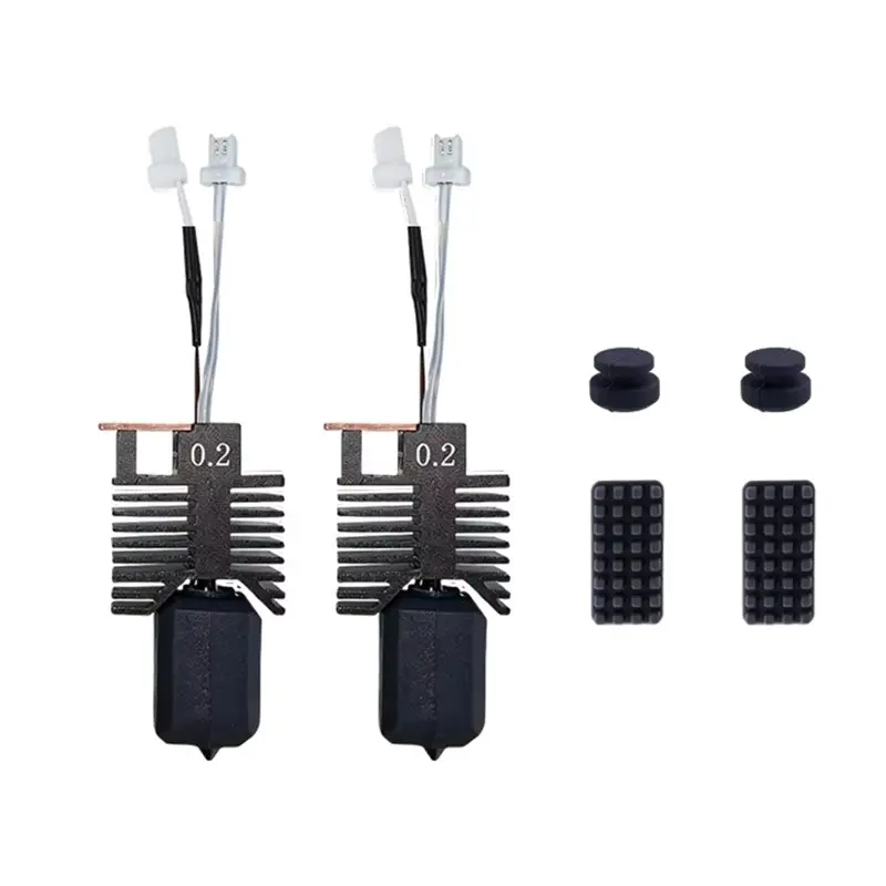 24-Hour Delivery Full Assembly Hotend Kit For Snapmaker U1 Integrated Hardened Steel 0.2Mm Nozzle 3D Printer Replacement Parts A