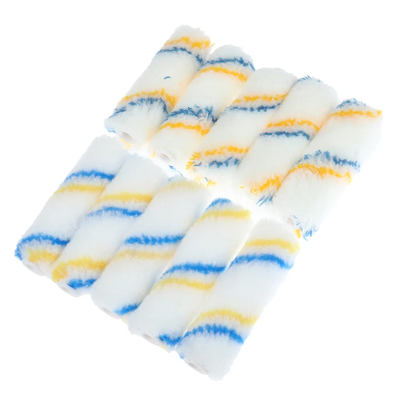 Brosse à rouleau de peinture, mélange de polyester, fil de coton, laine, poils fins, petit rouleau, brosse d'angle décorative