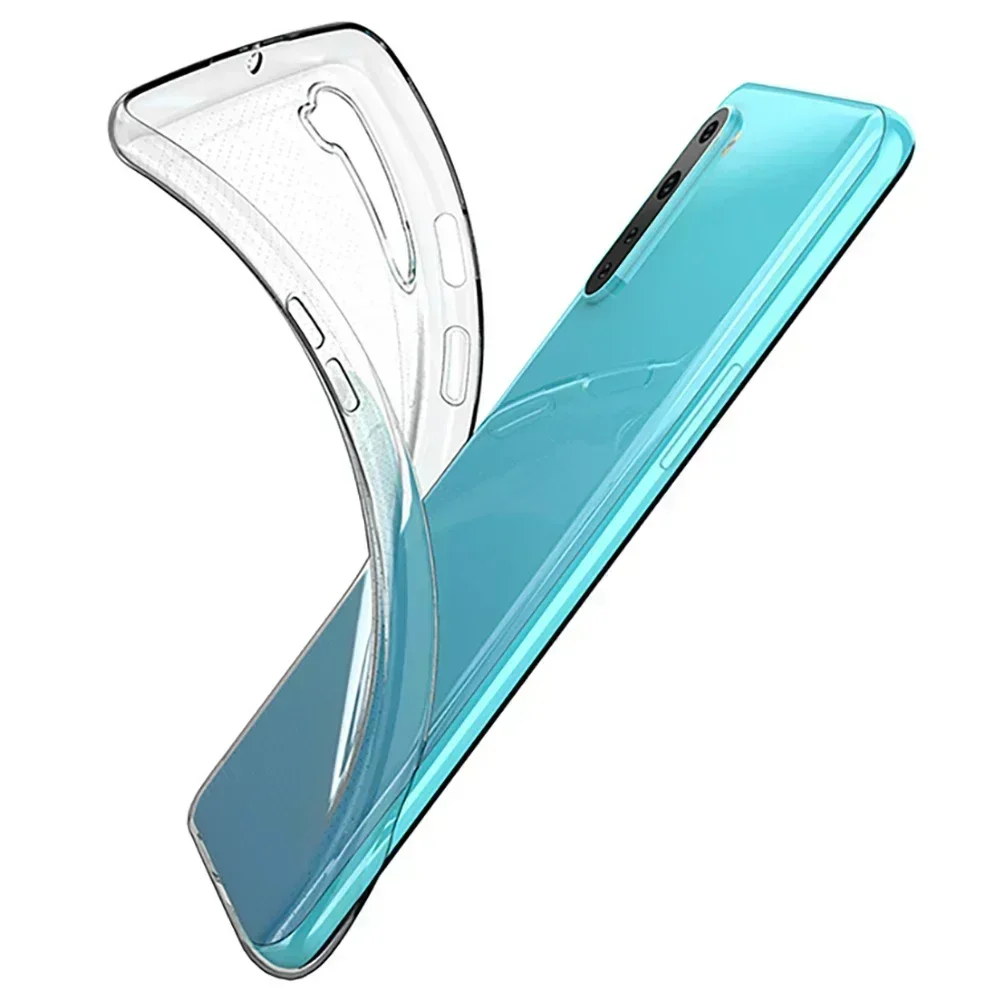 Funda para OnePlus Nord TPU silicona duradera transparente suave funda protectora trasera para teléfono OnePlus Nord