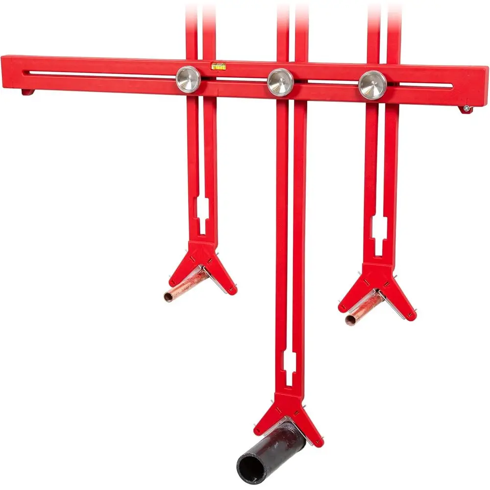 

Регулируемый направляющий элемент PlumJig для отверстий под электророзетки и кабельные вводы в тумбах под раковину и ванных комнатах - Сделано в США