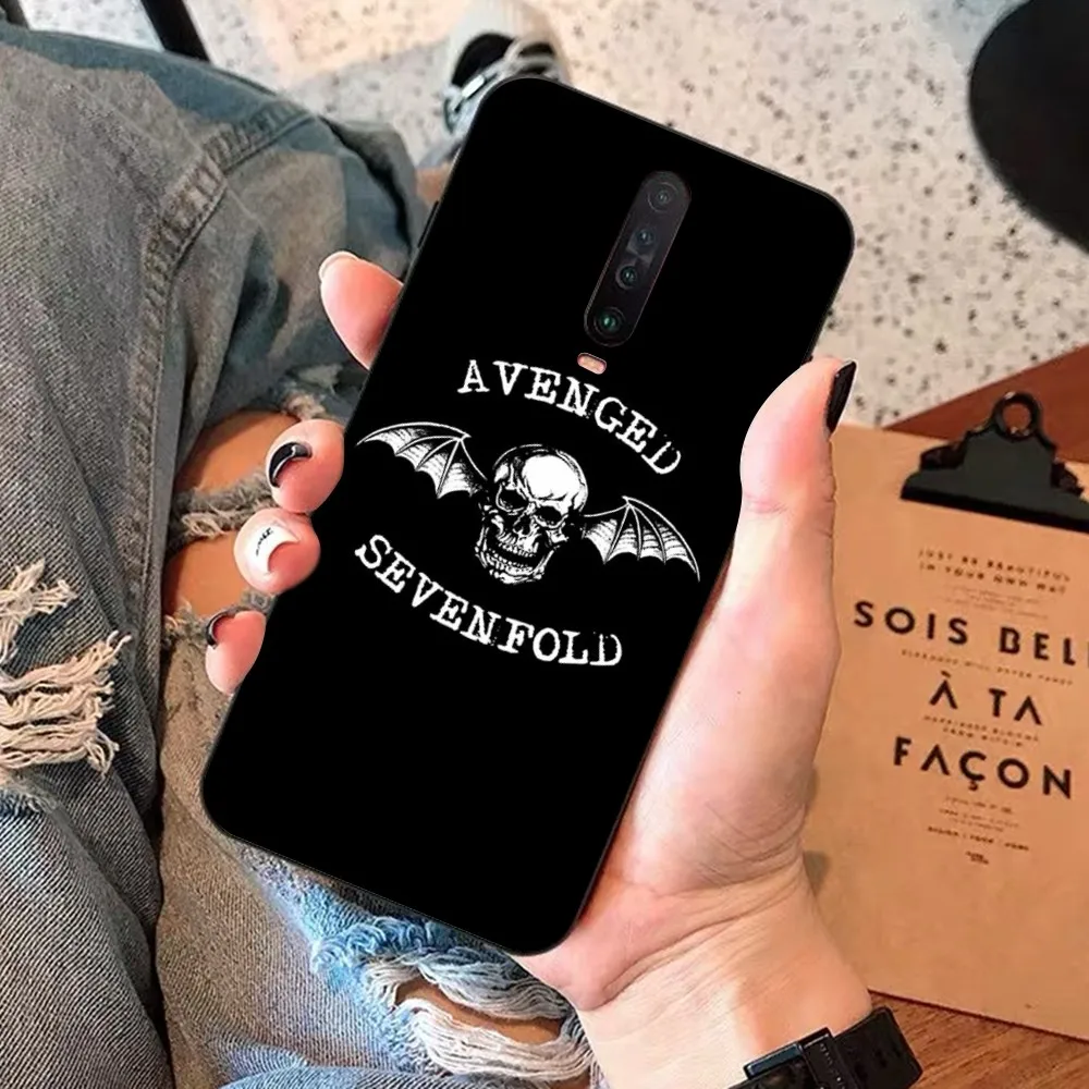 A-Avenged S-Sevenfold Band Phone Case For Redmi 5 6 7 8 9 10 Plus Pro 6 7 8 9 A GO K20 K30 K40 Pro Plus F3 Fundas