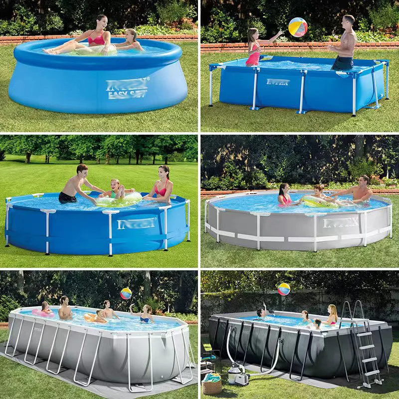 Large Non-Inflatable Swimming Pool Foldable Frame Pools for Family 2.2-3M Thickened Wear-Resistant Outdoor Summer Water Games