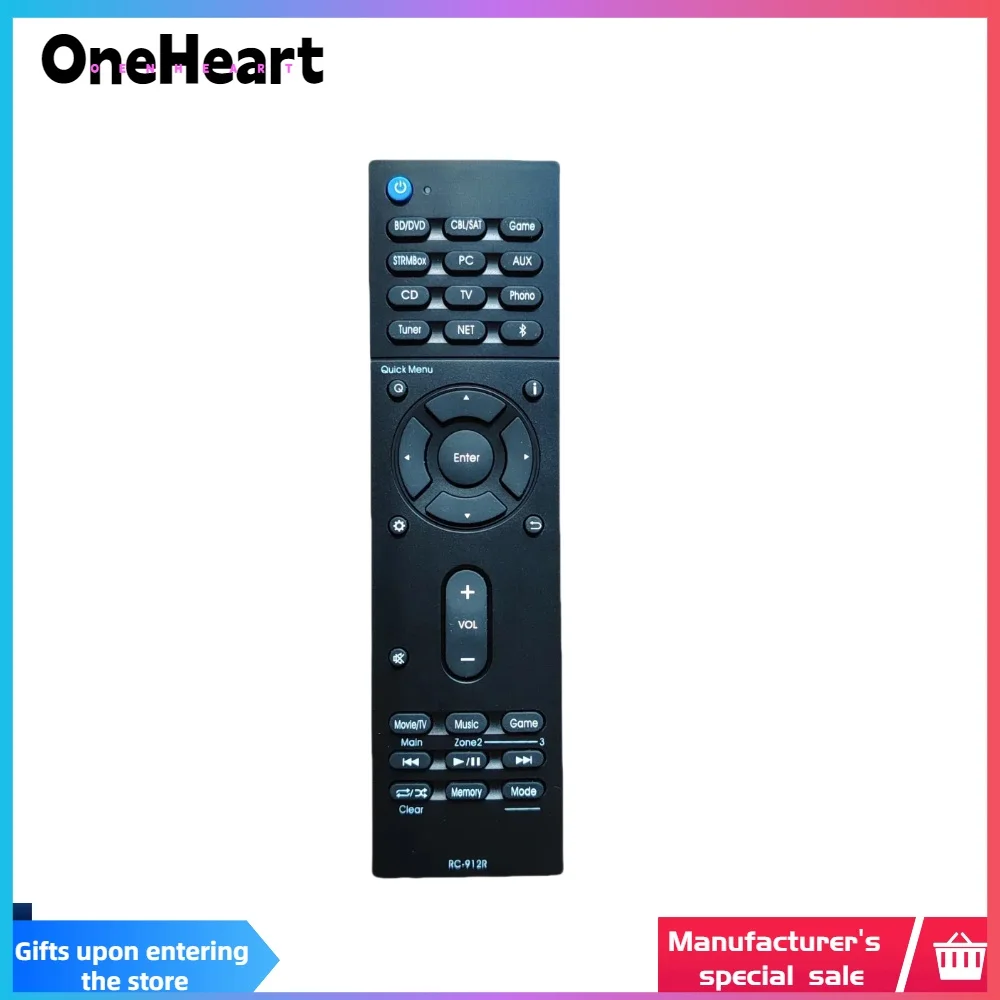 

Пульт дистанционного управления для усилителя мощности onkyo Anqiao RC-911R RC-912R 913R 928 TX-NR656 Rz810 800 840 TX-NR575E 474 676