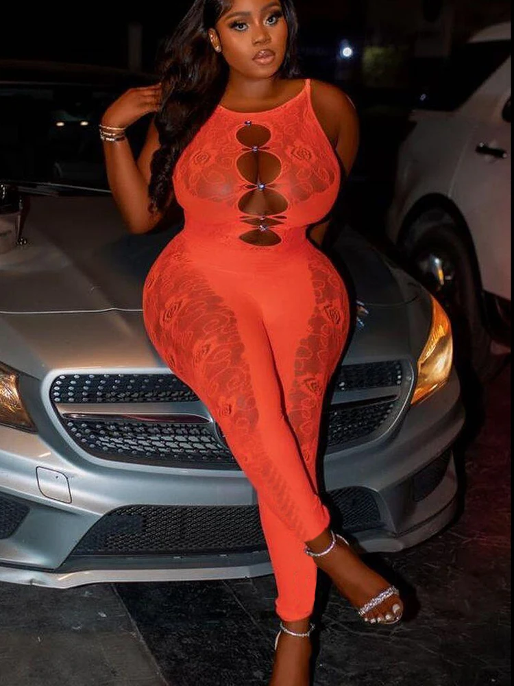 

Сексуальные женские комбинезоны Weird Puss, полые прозрачные комбинезоны без рукавов в стиле пэчворк, однотонные комбинезоны для фитнеса, полуночные вечерние комбинезоны для тренировок