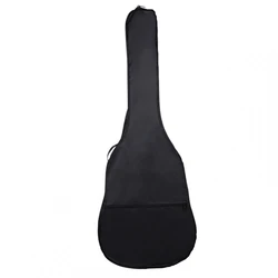 41 Inch Guitar Bag Black Oxford Fabric Waterproof Acoustic Guitar Backpack Portable Carrying  Storage Case